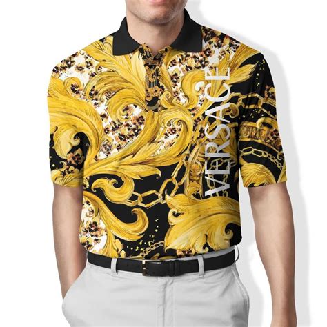 versace gold polo